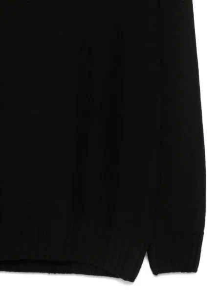 Pulover Low Brand cu decolteu rotund negru