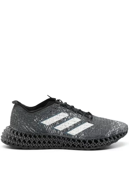 Sneakerși Adidas din piele de căprioară cu imagine chunky negru