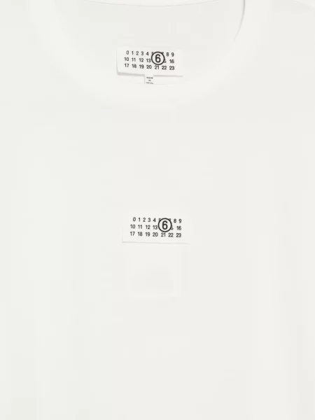 Póló Mm6 Maison Margiela autogrammal fehér