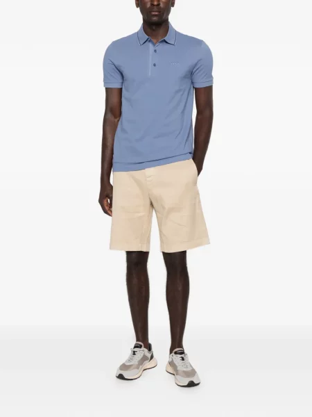 Tricou polo Boss albastru