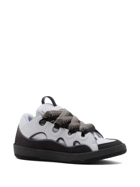 Sneakerși Lanvin din dantelă gri