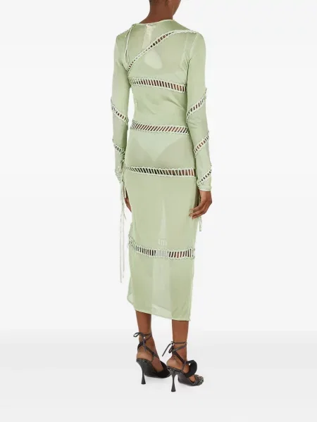 Rochie midi Isa Boulder până la genunchi de costum verde