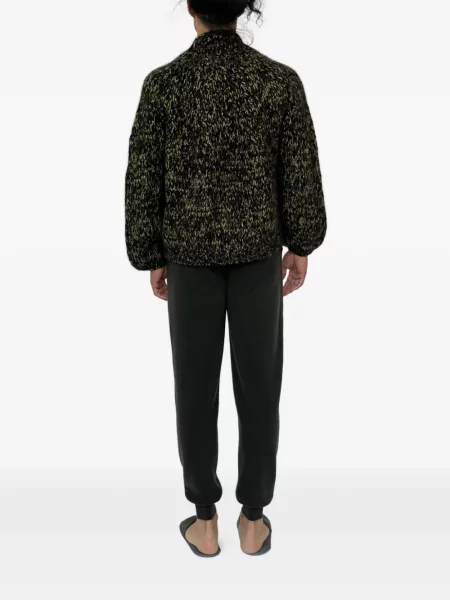 Cardigan Frenckenberger tricotate chunky cu rever negru