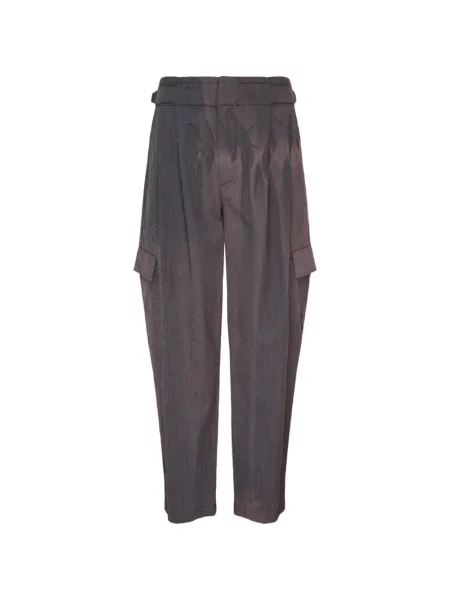 Pantaloni cargo Jiyongkim cu imagine gri
