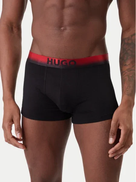 HUGO Boxeri roșu negru