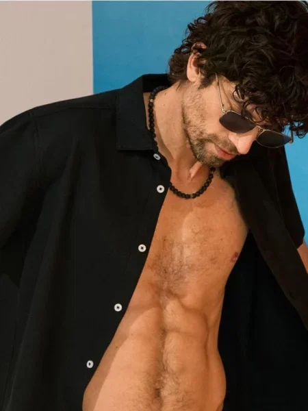 Sinsay koszula z krótkim rękawem czarny