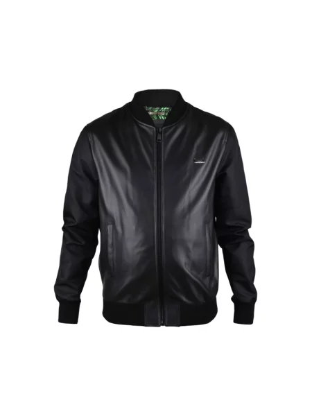 Kurtka skórzana Philipp Plein czarna