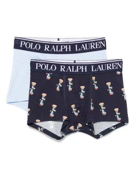 Polo Polo Ralph Lauren cu dungi cu broderie albastru