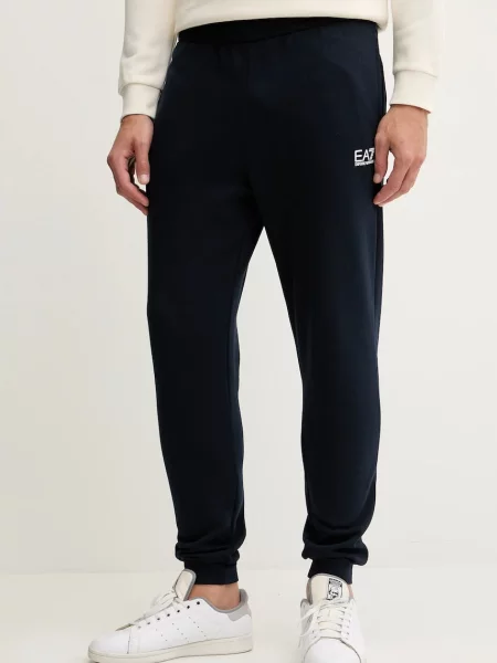 Emporio Armani pantaloni de trening bleumarin melanj