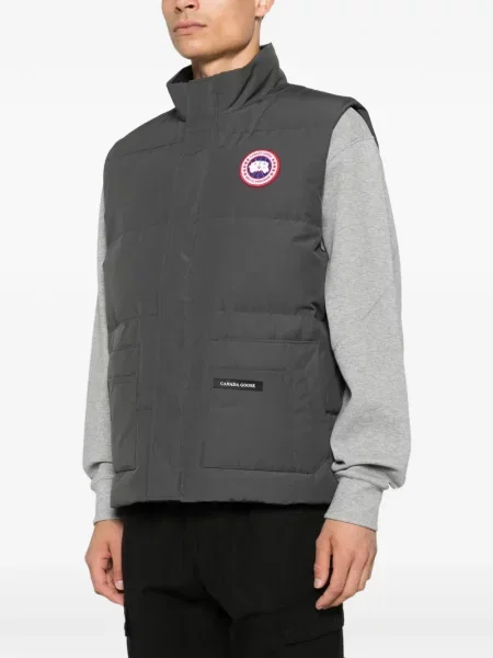 Matlasat vestă Canada Goose cu autograf gri