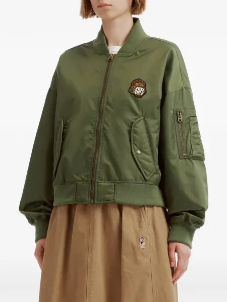 Geacă bomber Fingercroxx cu autograf verde