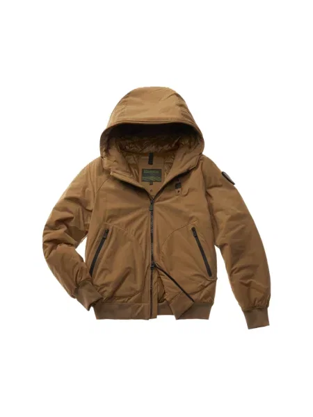 Kurtka bomber Blauer pikowany brązowy