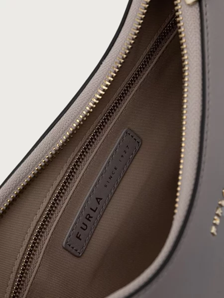 Кожаная сумка хобо Furla