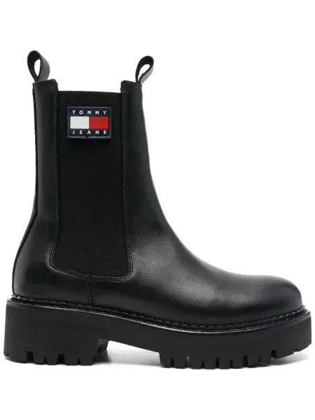 Botine chelsea Tommy Jeans negru