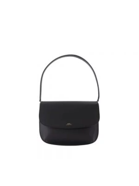 A.P.C. torebka skórzana czarny