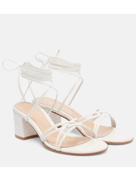Sandale Gianvito Rossi din piele alb