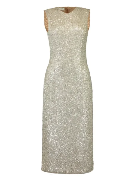 Curea Michael Kors Collection cu paiete de costum plisată negru