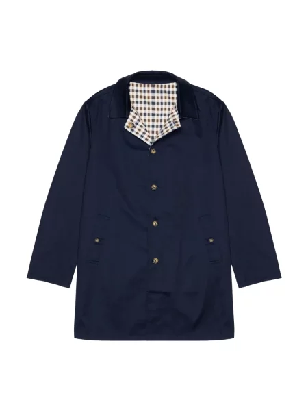 Płaszcz Aquascutum dwustronny niebieski