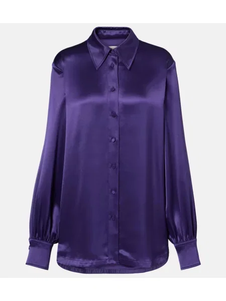 Bluză Joseph din satin violet