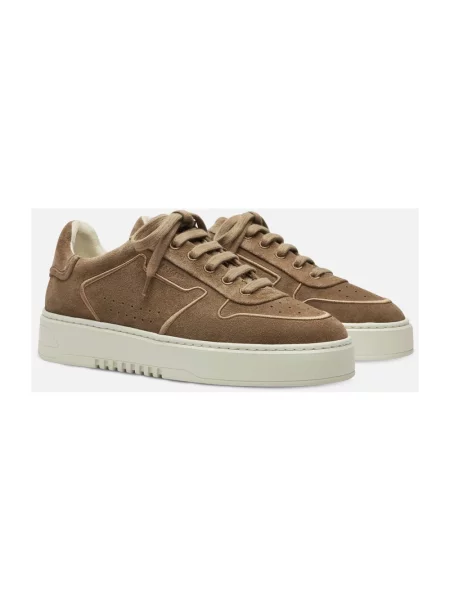 Haftowane sneakersy Axel Arigato zamszowe brązowe