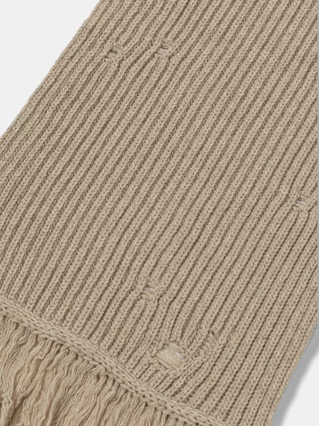 Вовняний шарф Maison Margiela однотонна бежевий