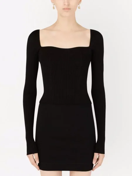 Oblekové mini mini šaty Dolce & Gabbana černé