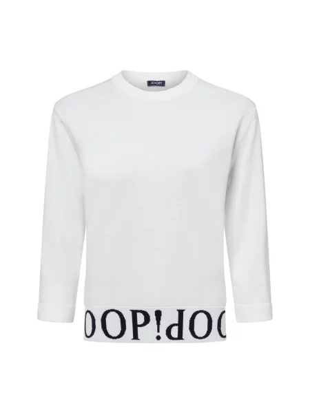 JOOP! Sweter Kassa Kobiety Sztuczne włókno jednolity 36 biały