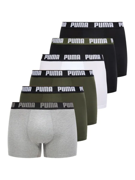 PUMA Boksarice pegasto siva / kaki / črna bela