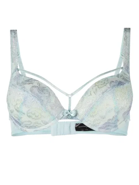 Sutien Marlies Dekkers cu model floral din dantelă albastru