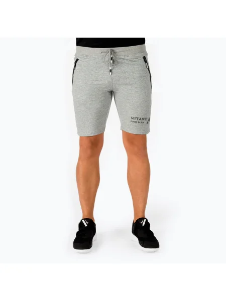 MITARE PRO MAN Best Classic светлосиви мъжки шорти за тренировка сиво