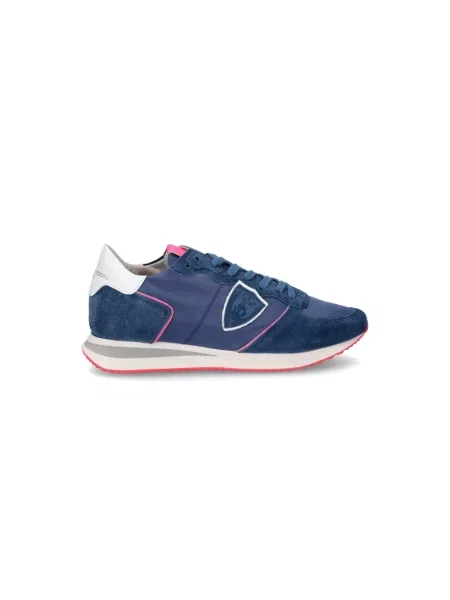 Buty do biegania Philippe Model zamszowe do biegania niebieskie