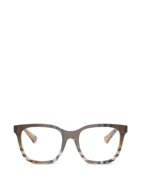 Ochelari de soare Burberry Eyewear în carouri maro