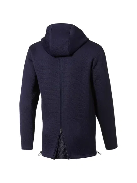 Lung hanorac cu glugă Puma cu autograf albastru