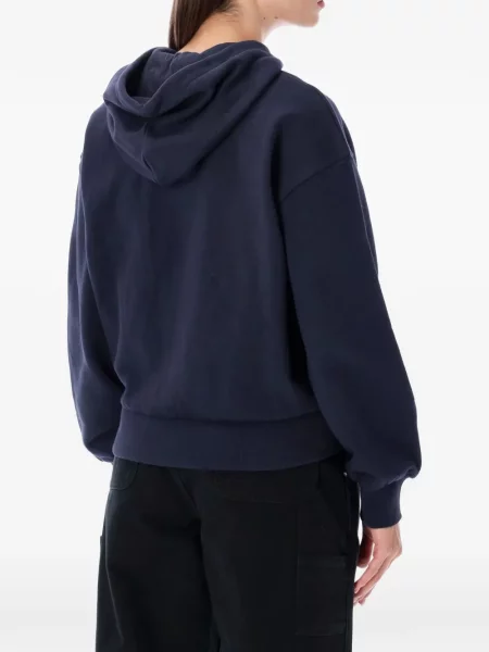 Geacă Carhartt Wip cu glugă albastru