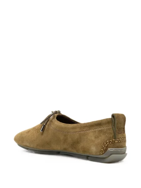 Loafers Wales Bonner με κορδόνια σουέντ καφέ