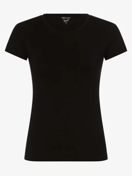 Marie Lund T-shirt Kobiety Dżersej jednolity M czarny