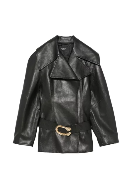Cu centură geacă Gucci negru
