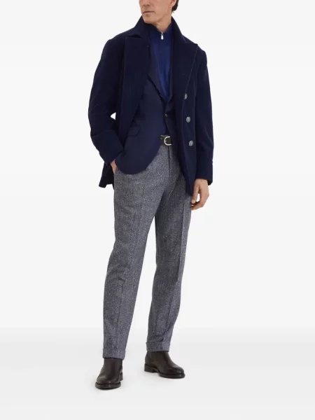 Pulover Brunello Cucinelli albastru