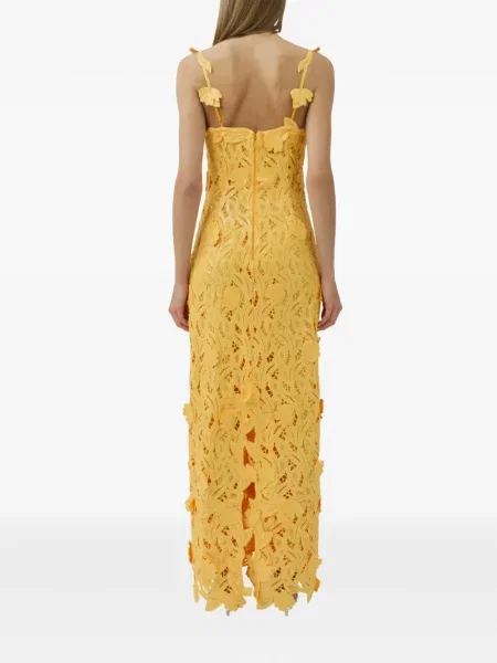 Rochie maxi Simkhai cu broderie galben
