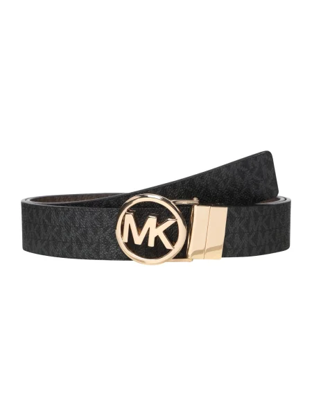 MICHAEL Michael Kors Curea / gri închis / auriu negru