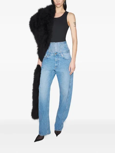 Blugi Mugler albastru