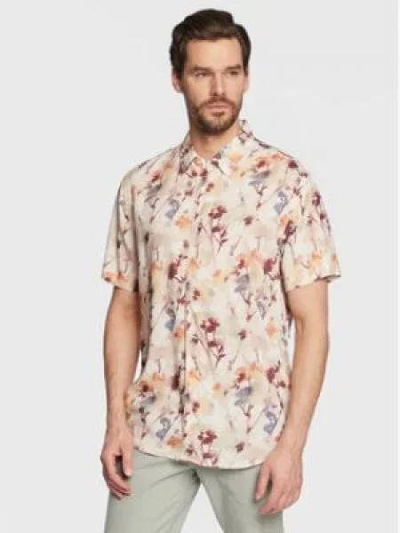 GUESS Cămașă RAYON DSRT POPPY bej