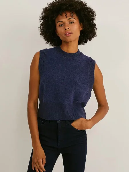 C&A Жилет Темно-синій синій