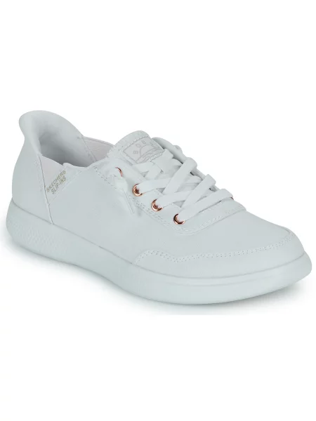 Hlačke slip Skechers bela