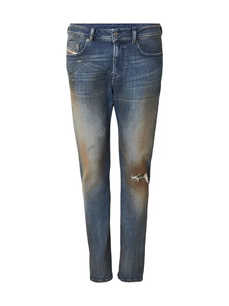 DIESEL Džínsy SLEENKER tmavomodrá hnedá