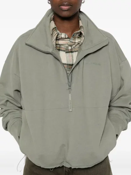 Hanorac Canada Goose de jumătate de fermoar verde