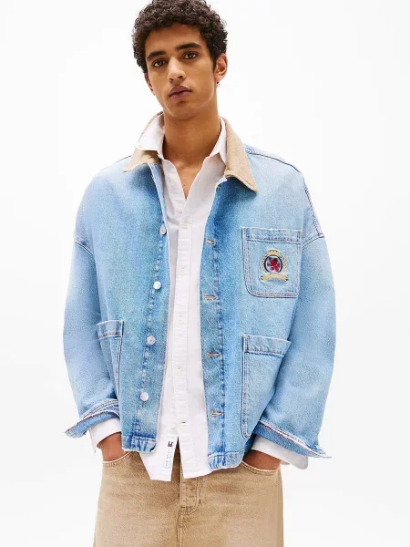 Джинсовая куртка Tommy Jeans голубая