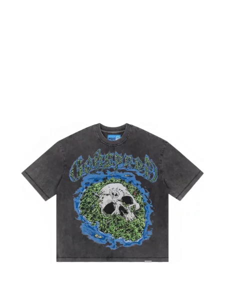 Tricou Godspeed cu imagine gri