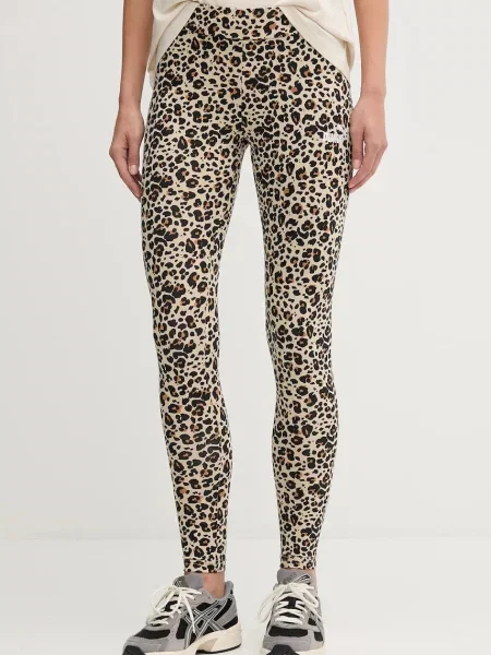 Puma legginsy wzorzyste beżowy