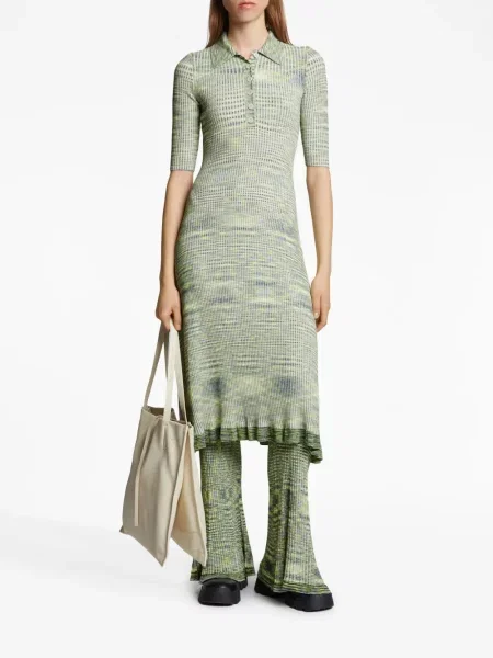 Megztas kostiumas briaunotas suknele Proenza Schouler White Label balta